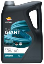 Envase lubricante Repsol para vehículos pesados de la gama GIANT.